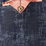 Giacca doppiopetto in lana camouflage blu taschino
