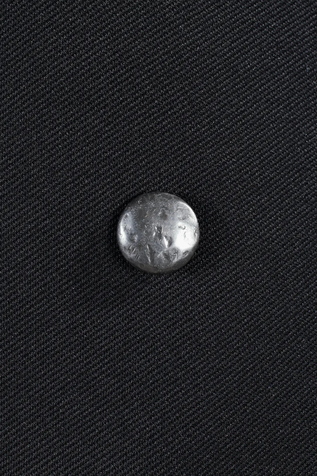 Giacca doppiopetto nera bottone