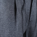 Pantalone con coulisse in jersey di lana grigio pince