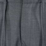 Pantalone con coulisse in lana grigio microfantasia patta