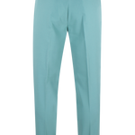 Pantalone con fibbie laterali in jersey verde acqua retro