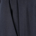 Pantalone con pince in lana blu notte tasca