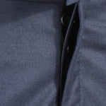 Pantalone in flanella di lana blu bottoniera