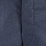 Pantalone in flanella di lana blu patta