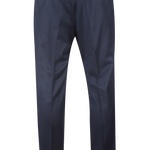 Pantalone in flanella di lana blu retro