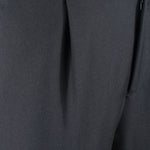 Pantalone con pince in lana nera pince