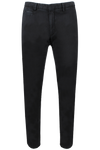 Pantalone in cotone tinto in capo nero