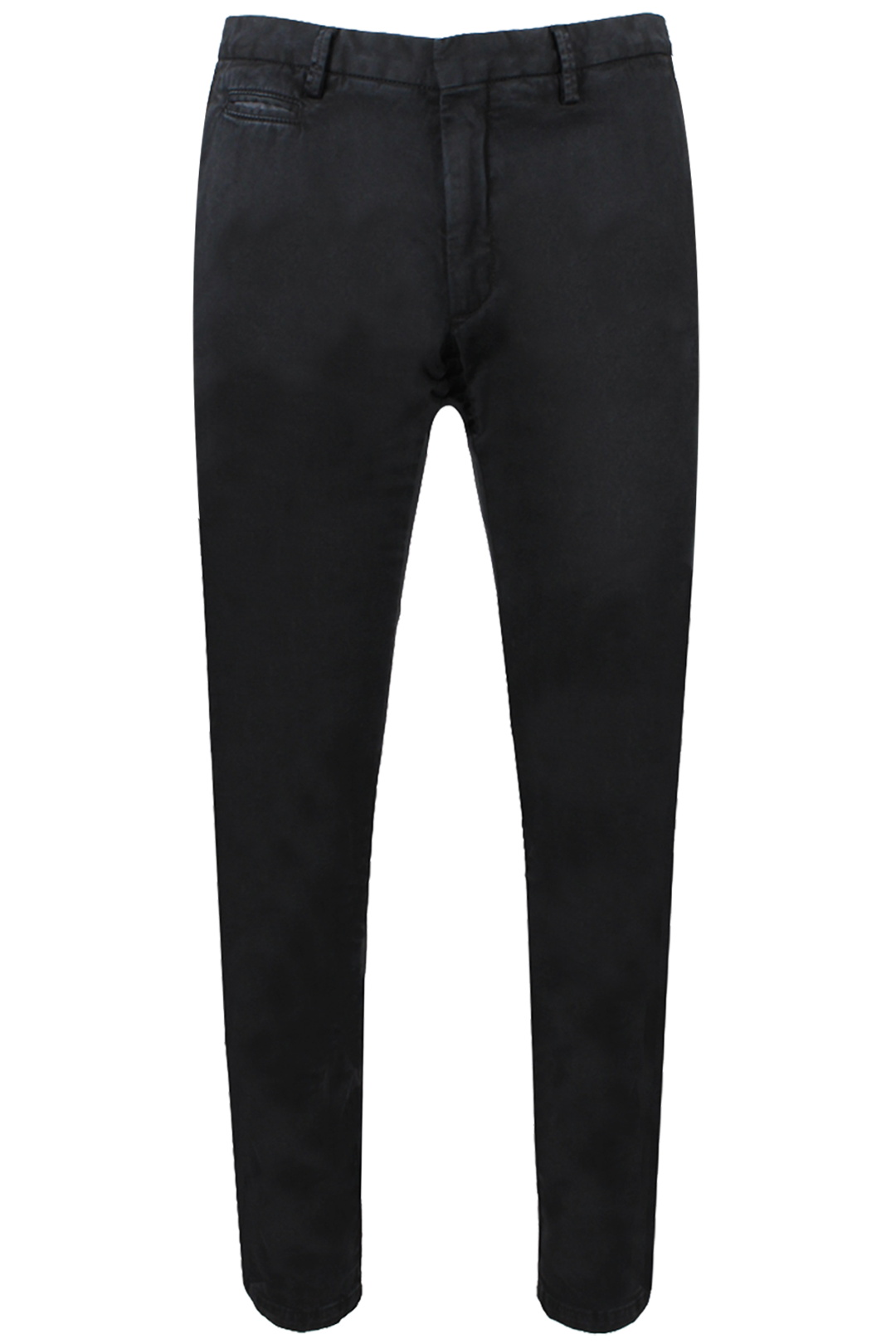Pantalone in cotone tinto in capo nero