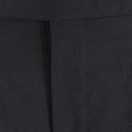 Pantalone con fibbie laterali in jersey nero patta