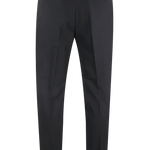 Pantalone con fibbie laterali in jersey nero retro