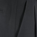 Pantalone con fibbie laterali in jersey nero tasca