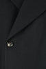 Load image into Gallery viewer, Cappotto over doppiopetto cinta in lana nera bottone