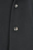 Cappotto in pura lana nera bottoni
