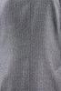 Giacca doppiopetto in lana grigia gessata tessuto