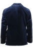 Load image into Gallery viewer, Giacca smoking doppiopetto in velluto liscio blu retro