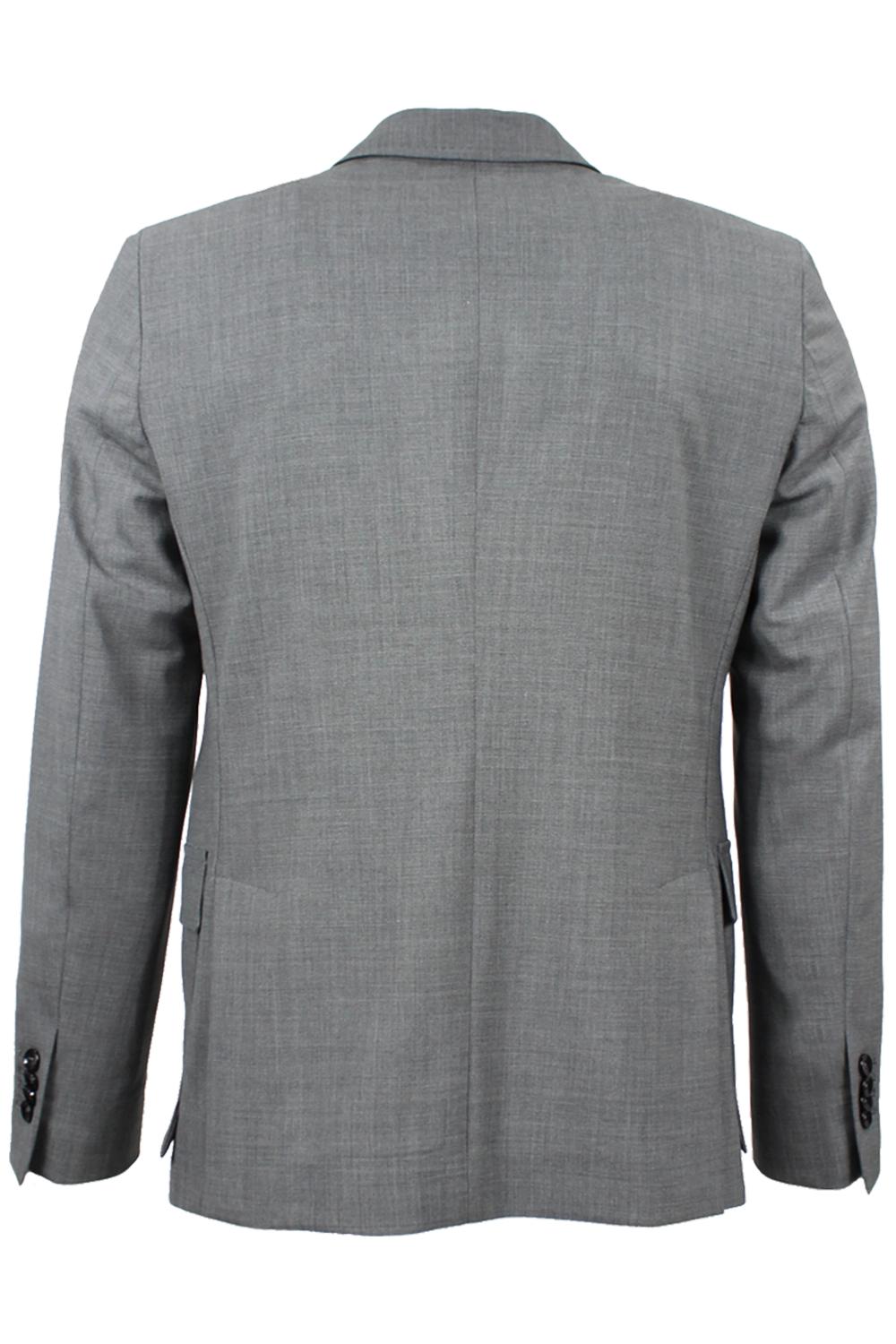 Giacca in tela di lana grigio chiaro retro