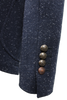 Load image into Gallery viewer, Giacca in tessuto bottonato blu manica