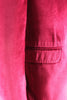 Giacca in velluto liscio rosso porpora tasca
