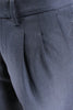 Load image into Gallery viewer, Pantalone con due pinces e cinturino in lana blu pinces