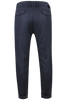 Pantalone con due pinces in lana puntinata blu retro