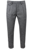 Load image into Gallery viewer, Pantalone con due pinces in lana puntinata grigio