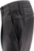 Pantalone con elastico sartoriale in lana nera lato
