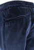 Carica l&#39;immagine nel visualizzatore Galleria, Pantalone con elastico in vita in velluto liscio blu filetti