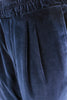 Load image into Gallery viewer, Pantalone con elastico in vita in velluto liscio blu pince