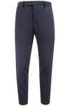 Pantalone lana stretch coste blu
