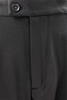 Pantalone con pince incrociata in jersey nero cinta