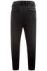 Pantalone con pince incrociata in jersey nero retro