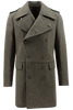 Cappotto army doppiopetto in lana verde