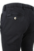Pantalone in cotone tinto in capo nero tasca