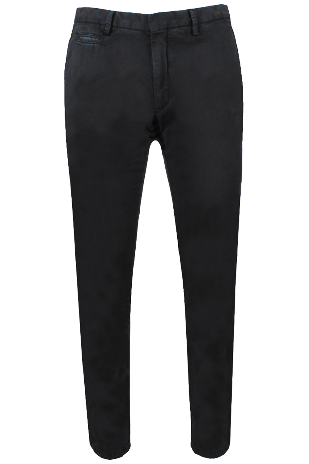 Pantalone in cotone tinto in capo nero